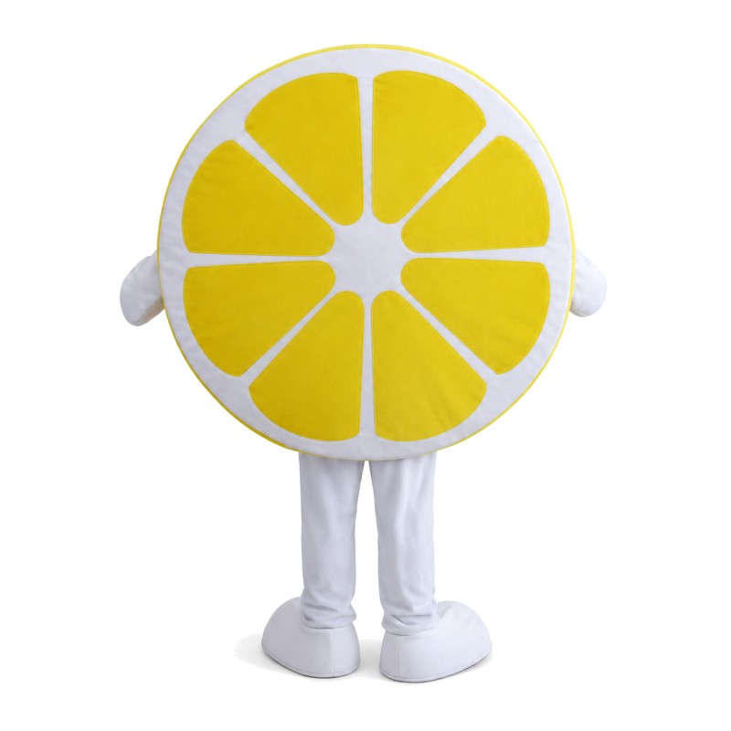 New Cartoon Yellow Lemon Slices Mascot Costume