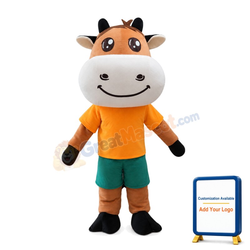 As Adults Gift Cartoon Cattle With Set Mascot Costume