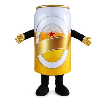 Adult Size Beer Can Mascot Costume