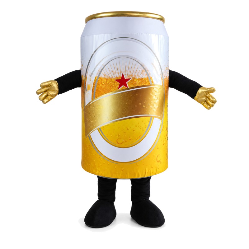 Adult Size Beer Can Mascot Costume