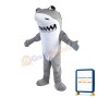 Cruel Grey Shark Mascot Costume