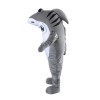 Cruel Grey Shark Mascot Costume