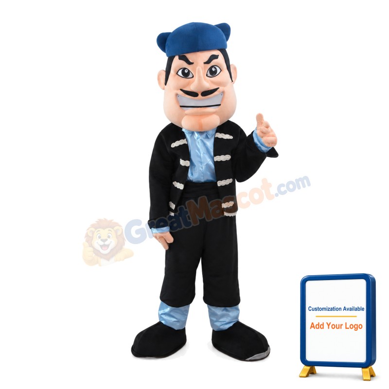 Serious Old Gentleman Mascot Costume