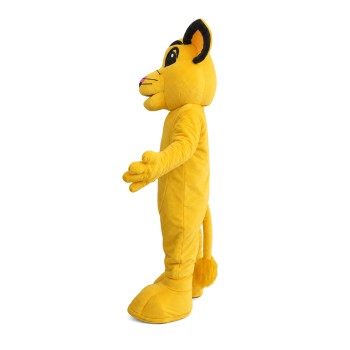 Docile Little Yellow Lion Mascot Costume