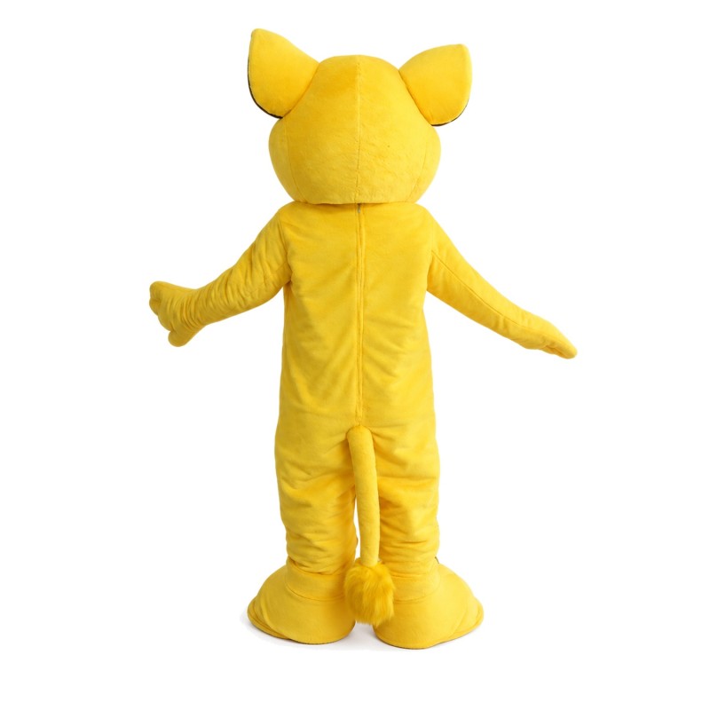 Docile Little Yellow Lion Mascot Costume