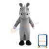 Soft Lovely Grey Rhino Mascot Costume