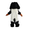 Honest Long Fur White & Black Dog Mascot Costume