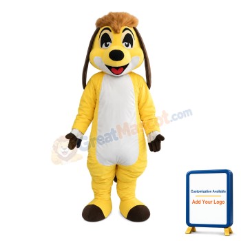 Little Yellow Lion Mascot Costume