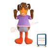 Clownish Buck Teeth Duck Mascot Costume