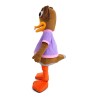 Clownish Buck Teeth Duck Mascot Costume
