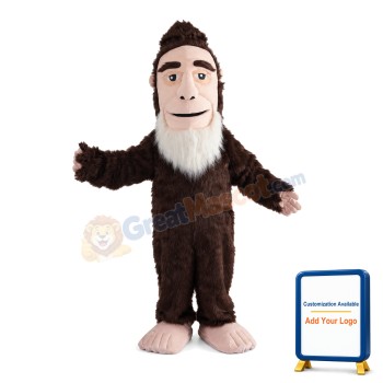 Adult Size Plush Savage Mascot Costume