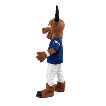 Sports Bull With Blue Sports Shirt Mascot Costume