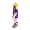Powerful Warrior With Purple Top Mascot Costume