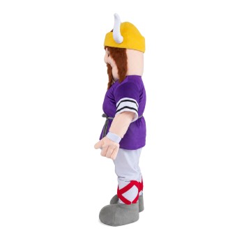Powerful Warrior With Purple Top Mascot Costume