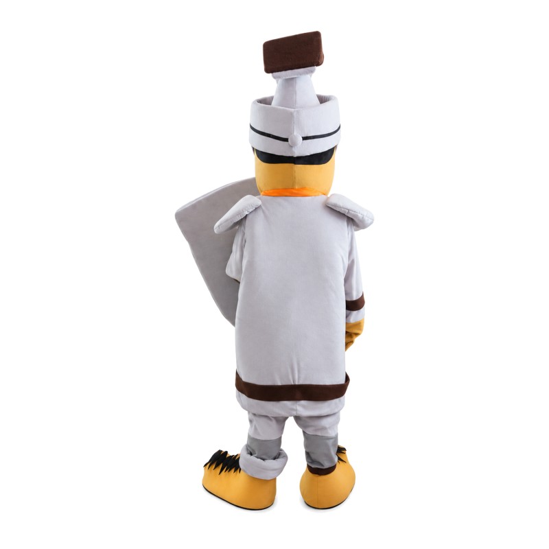 Brave Soldier With Shield Mascot Costume
