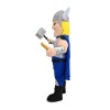Attacking Soldier Holding Hammer Mascot Costume