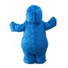 Strong Long Fur Blue Bear Mascot Costume