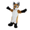Unisex Furry Brown & White Dog Mascot Costume