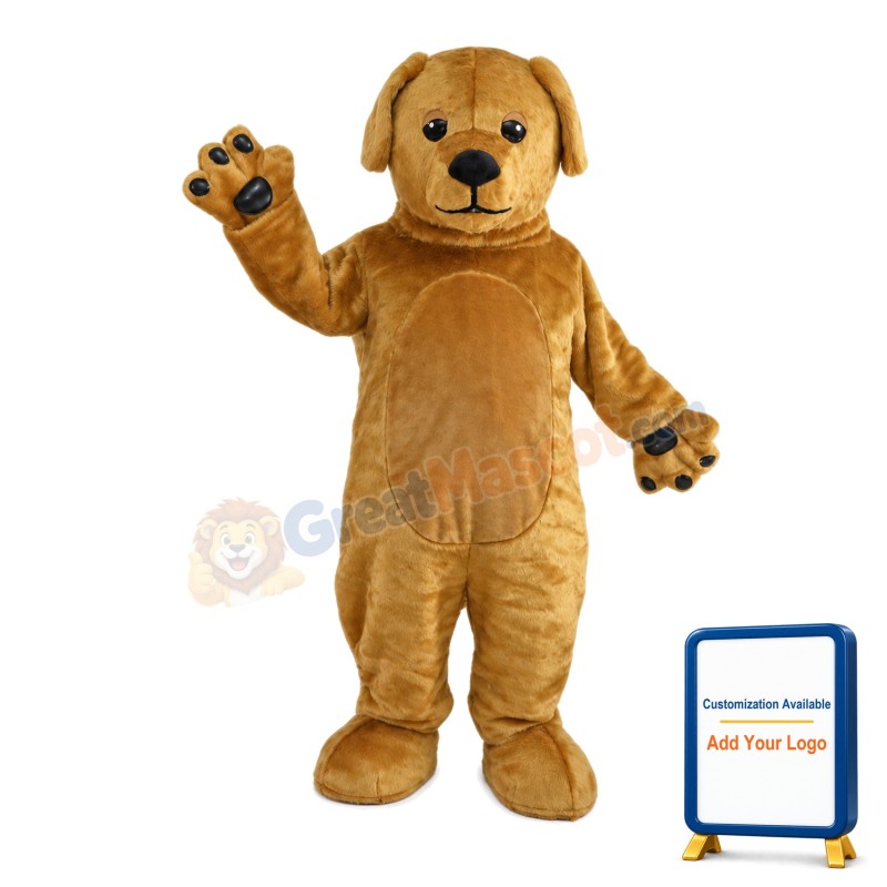Lovely Soft Brown Dog Mascot Costume