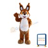 Friendly Brown Fox Mascot Costume