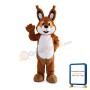 Friendly Brown Fox Mascot Costume