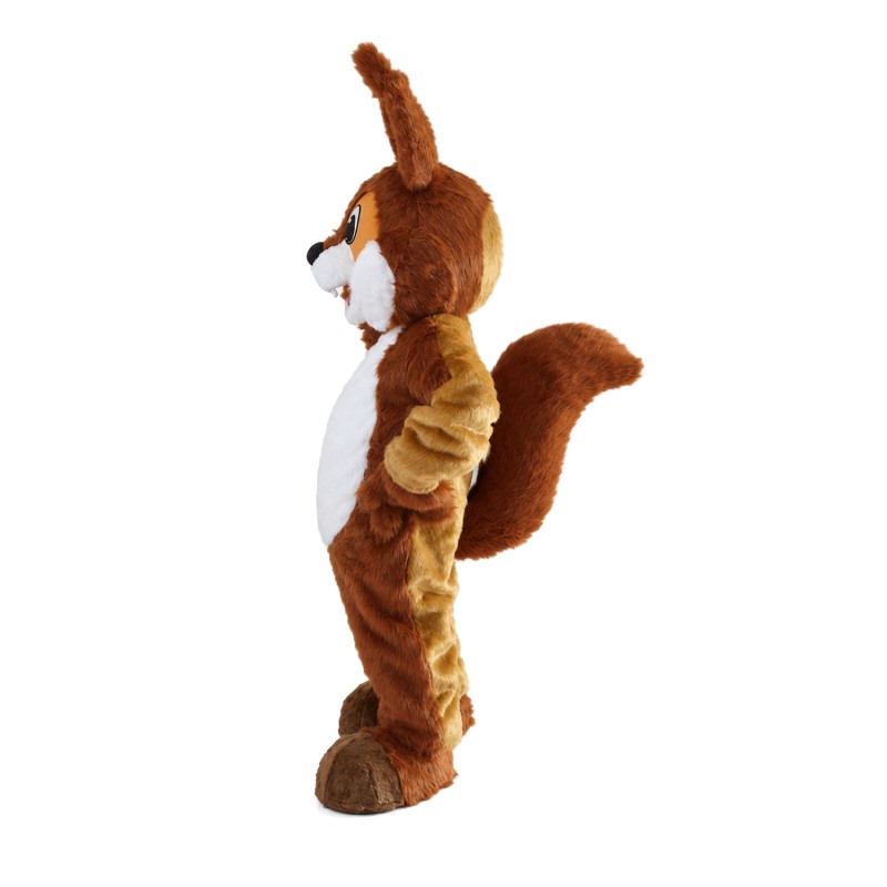 Friendly Brown Fox Mascot Costume