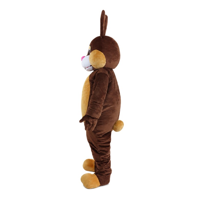 Hot Sale Tall Brown Rabbit Mascot Costume