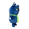 Naughty Grey Blue Koala With Green Tape Mascot Costume