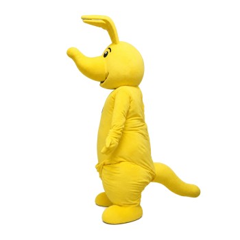 Long Nose Yellow Kangaroo Mascot Costume