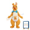 Yellow Kangaroo Mother And Little Baby Mascot Costume