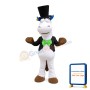 Gentleman Horse With Tuxedo And Bowler Hat Mascot Costume
