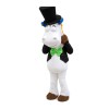 Gentleman Horse With Tuxedo And Bowler Hat Mascot Costume