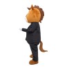 Charming Adult Horse With Suit Mascot Costume