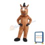 Running Brown Horse Mascot Costume