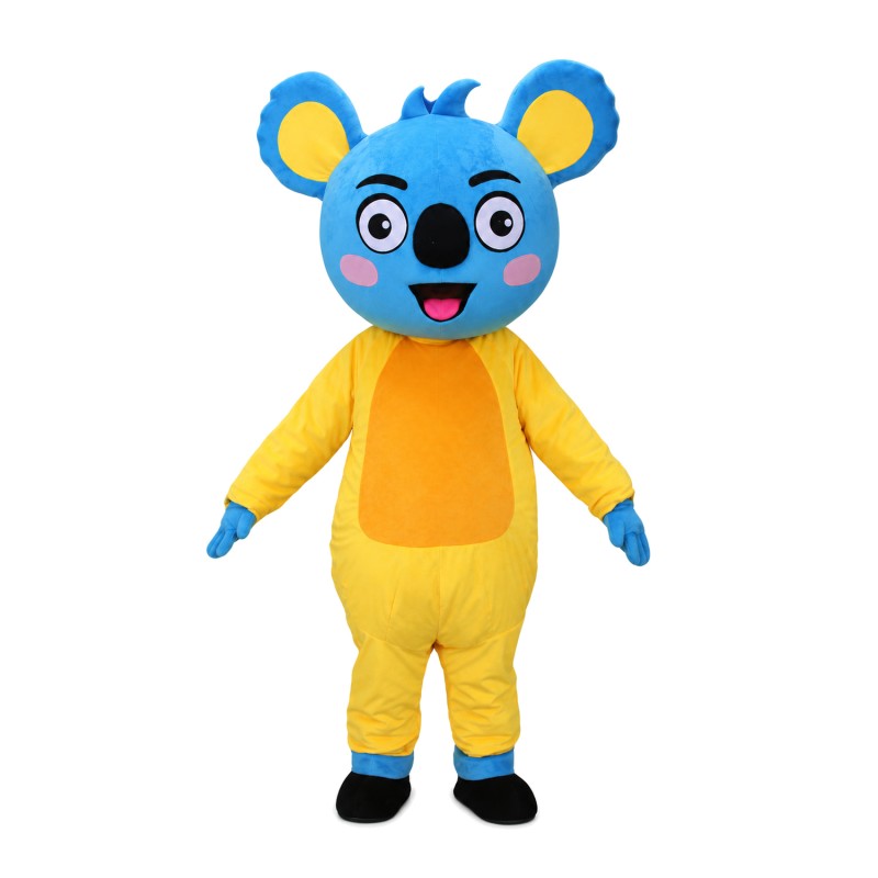 Figurative Kongfu Blue Koala Mascot Costume