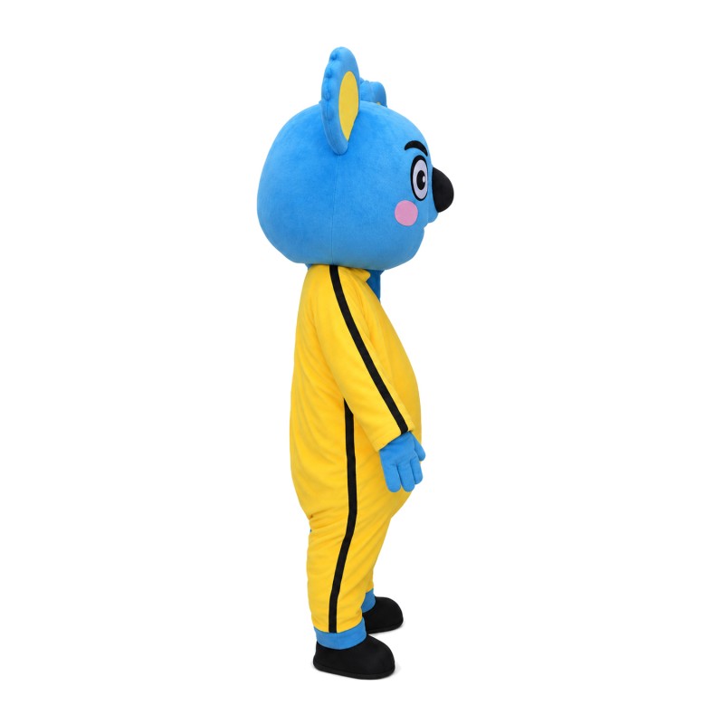 Figurative Kongfu Blue Koala Mascot Costume