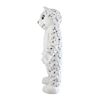 Adult Style Walking Design White Leopard Mascot Costume