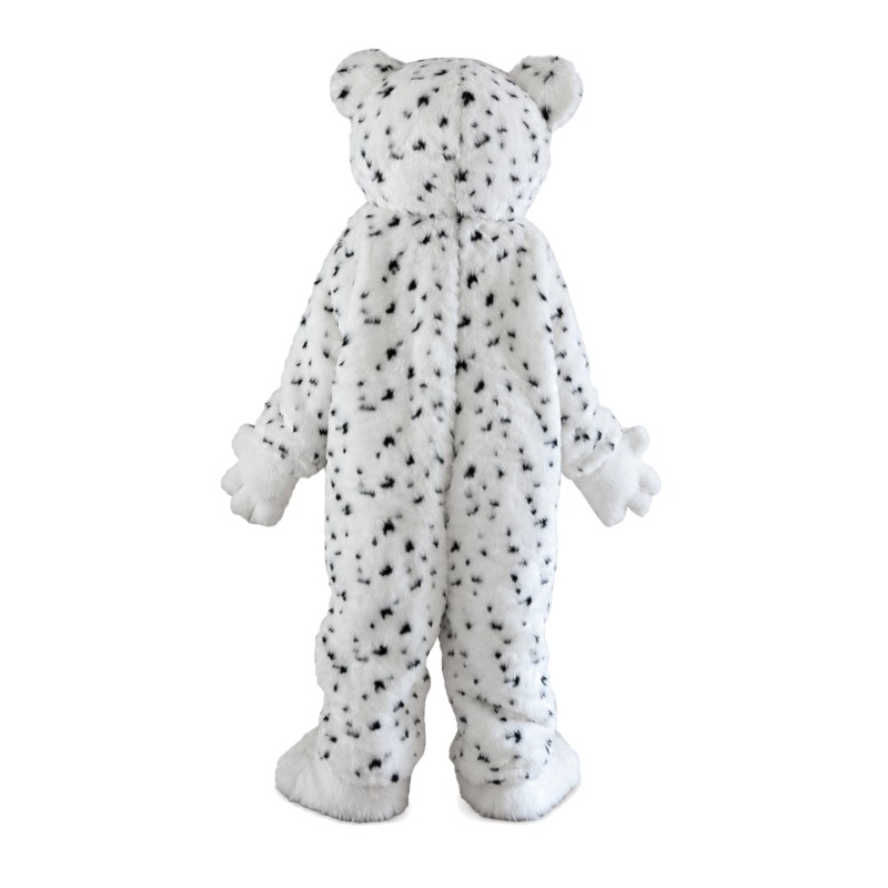 Adult Style Walking Design White Leopard Mascot Costume