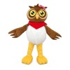 New Style Customized Owl With Pink Bow Mascot Costume