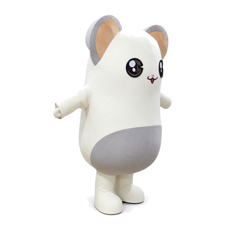 Cartoon Very Cute White Gophers Mascot Costume