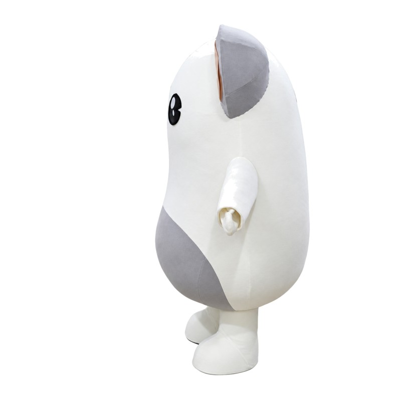 Cartoon Very Cute White Gophers Mascot Costume