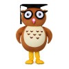 Fashion Design Smart Owl With Bachelor Cap Mascot Costume