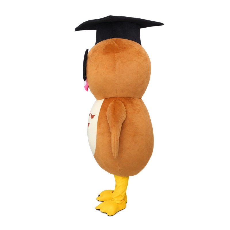 Fashion Design Smart Owl With Bachelor Cap Mascot Costume