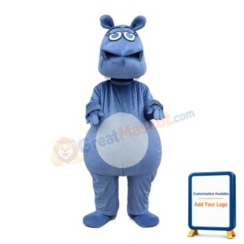 For Activity Performance Cartoon Hippo Mascot Costume