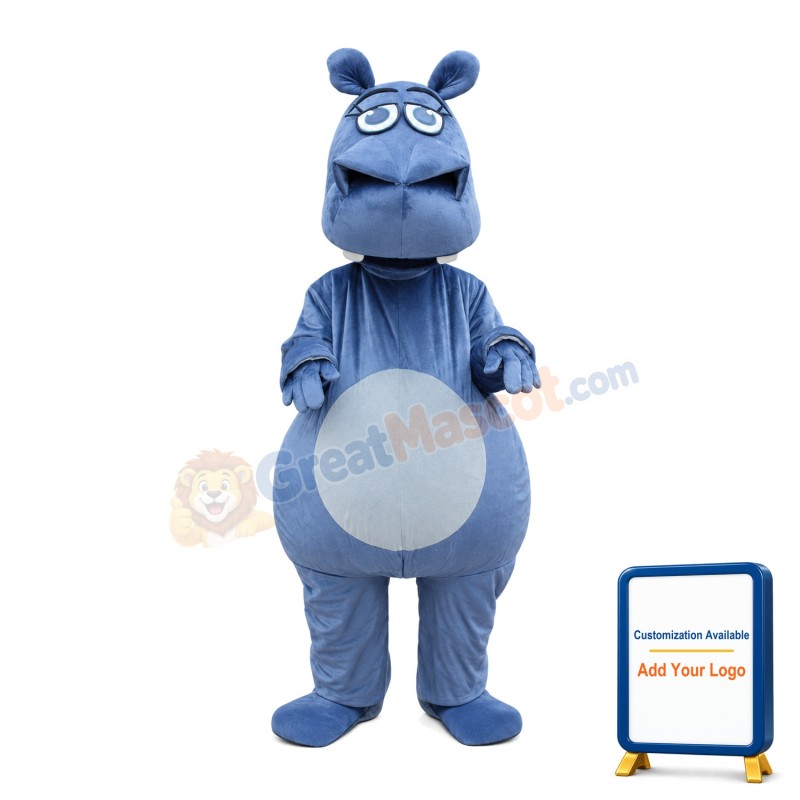 For Activity Performance Cartoon Hippo Mascot Costume