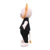 Fancy Quality Black Lion With Orange Hair Mascot Costume