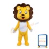 Adult Cartoon Happy Yellow Lion Mascot Costume