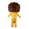 Adult Cartoon Happy Yellow Lion Mascot Costume