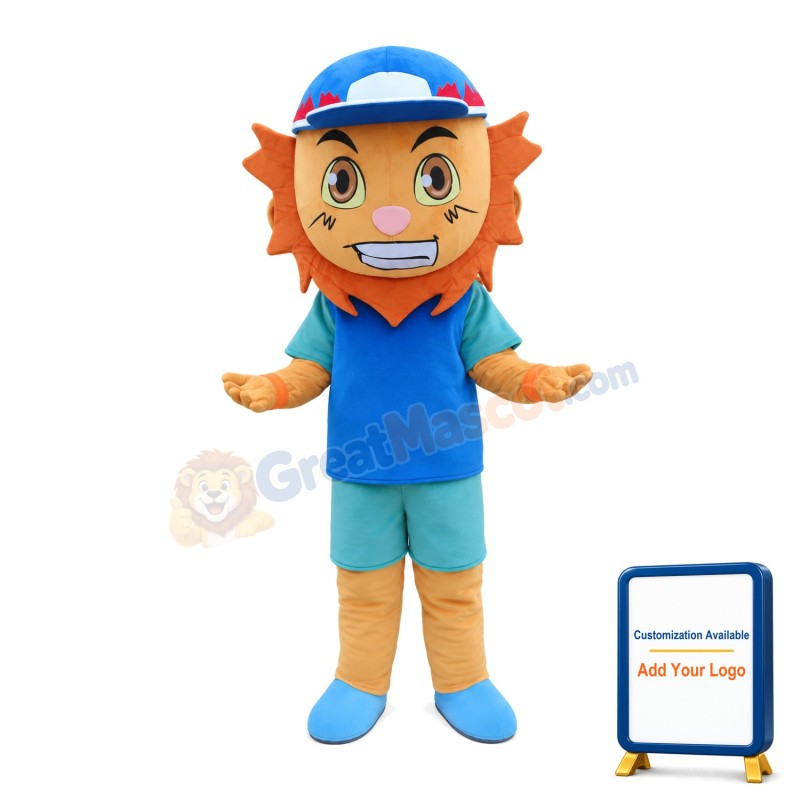 Special Style Little Blue Lion Mascot Costume