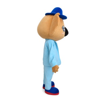 Unisex Cartoon Koala With Sky Blue Suit Mascot Costume